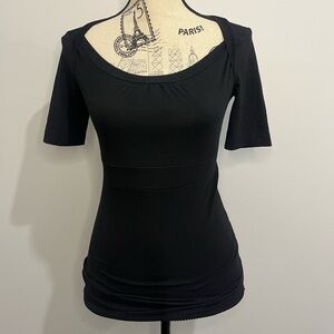 Smart Set Y2K Classic Black Short Sleeve Top